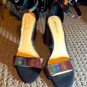 Brand new Gianni Bini Size 10m  Rainbow sparkle dress heels